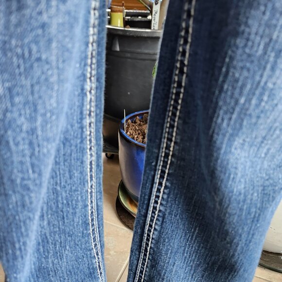 Earl Jeans Slim Boot Cut Embellished Rhinestones Pockets Stretch Size 8 - Picture 13 of 16